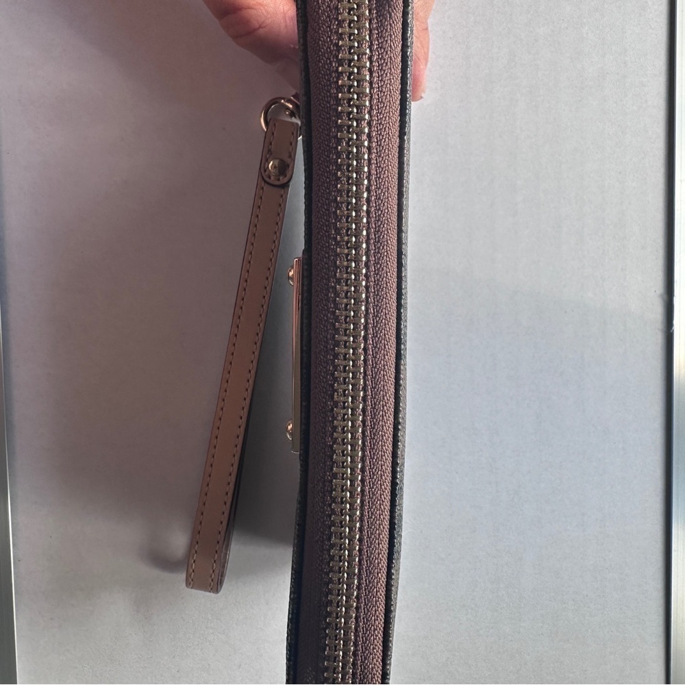 Michael Kors Brown Checkered Wallet - Picture 11 of 11
